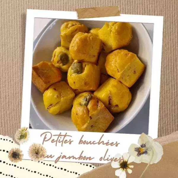 Petites bouchées au jambon olives 