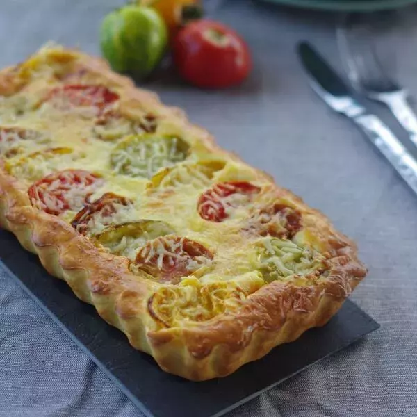 Tarte ricotta et tomates {sans pâte}