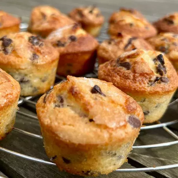 Mini-muffins aux pépites de chocolat - Chez Nanou