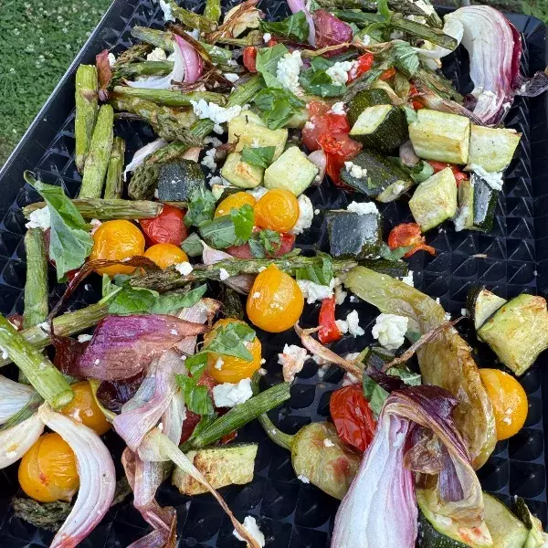 LEGUMES ROTIS A LA FETA ET MIEL