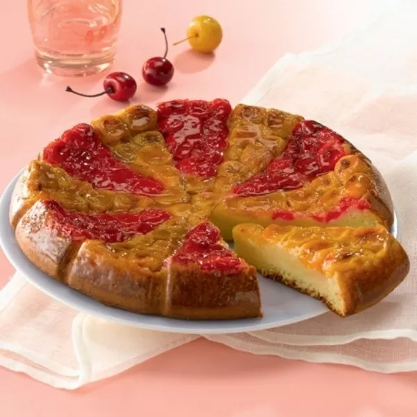 Gâteau aux cerises et aux mirabelles