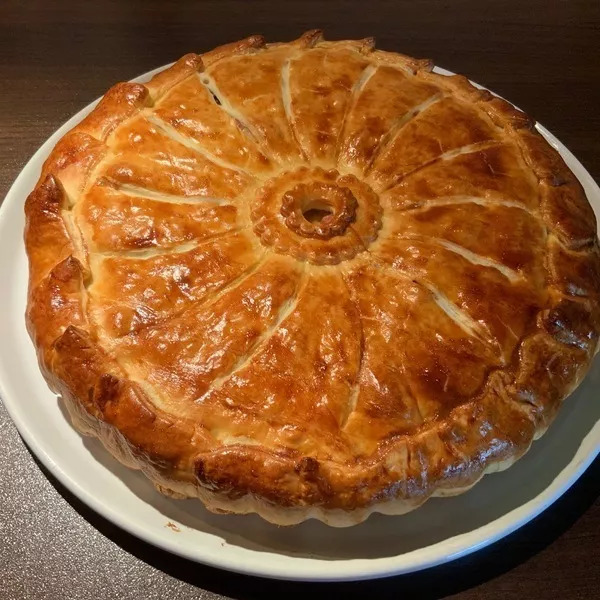 Tourte au jambon et aux champignons