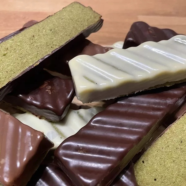 Barre de financiers au thé matcha