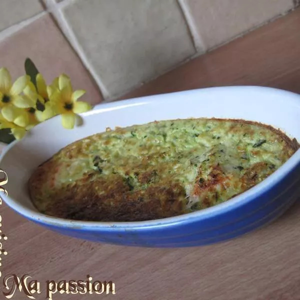 Clafoutis courgettes et saumon