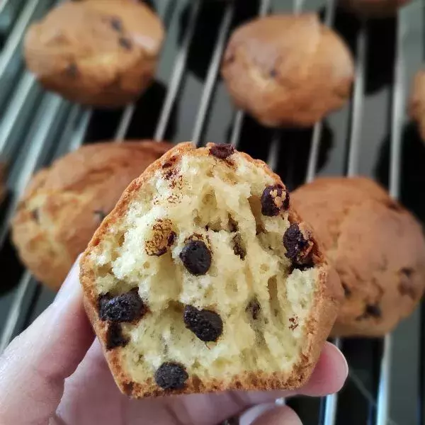 Briochettes express aux pépites de chocolat 