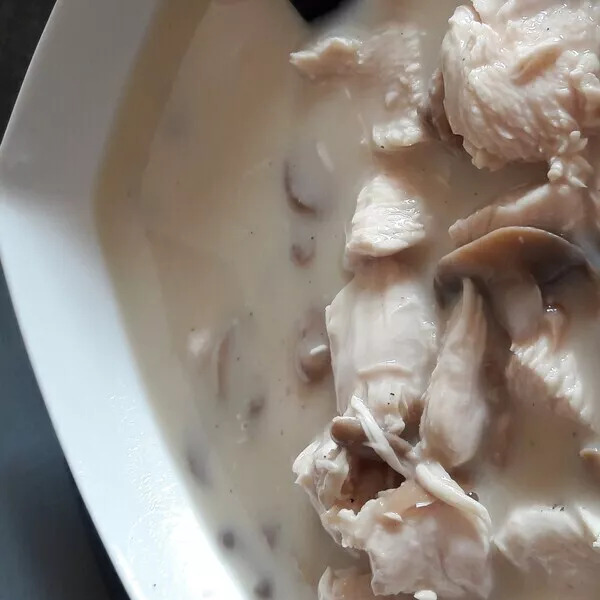 Blanquette de poulet aux champignons