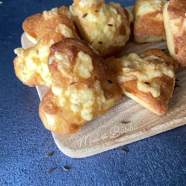 Petits coeurs gouda au cumin et poire