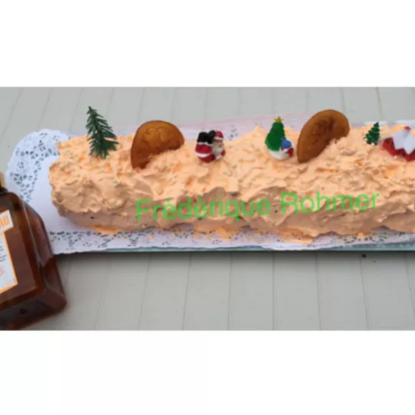 Bûche orange Cointreau