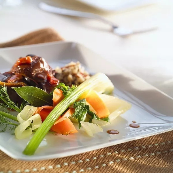 Boeuf à la Gardianne et ses légumes