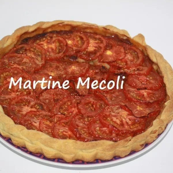 Tarte fine aux tomates et basilic sans cook'in