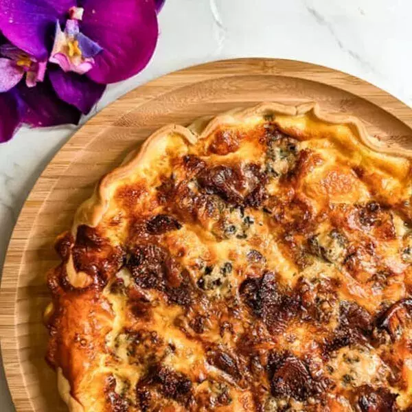 Quiche magrets de canard roquefort figues