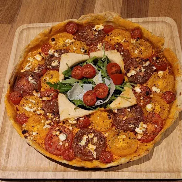 tarte tomate-chorizo