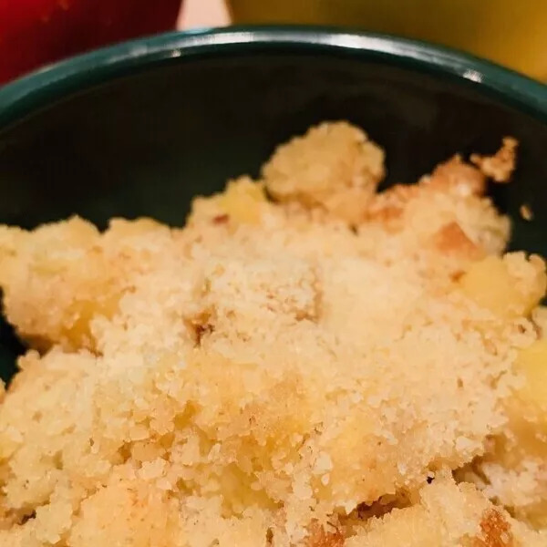 Crumble aux pommes à IG bas