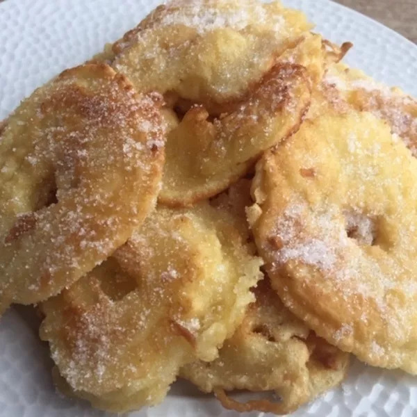 Beignets aux pommes sans friture ( cuisson au beurre MYCRYO)