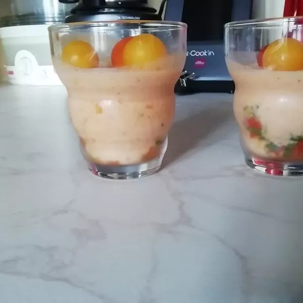 Panna Cotta de tomates roties