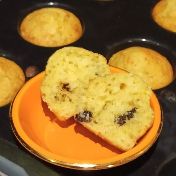 Muffins à l'orange et pépites de chocolat