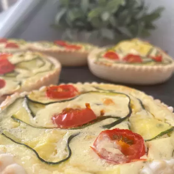 tartelettes fleurs de courgettes