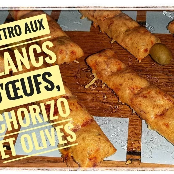 Quattro aux blancs d’œufs, chorizo et olives