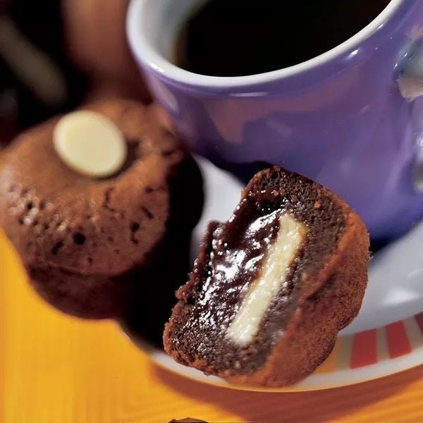 Soufflés au chocolat blanc