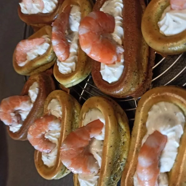  barquette savarin aux  crevettes