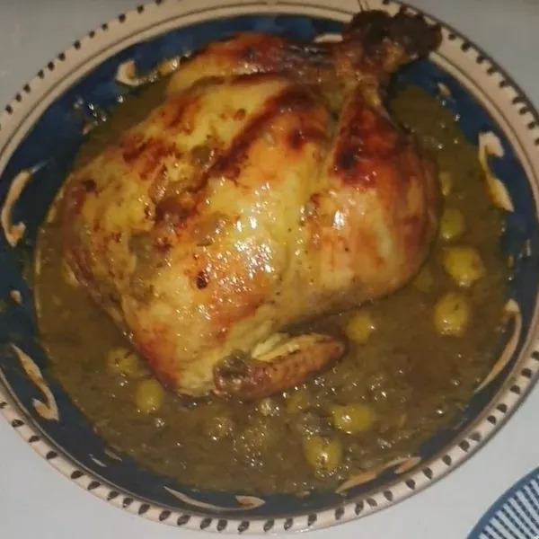 POULET AUX OLIVES A LA MAROCAINE