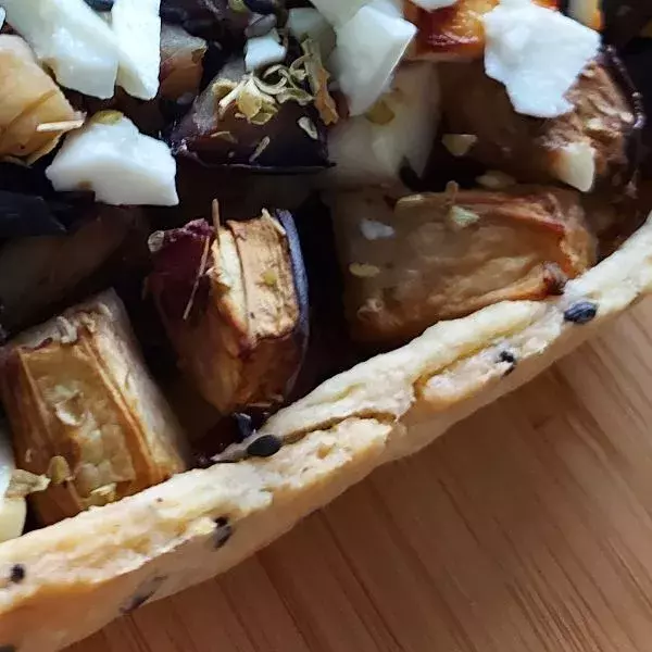 Tarte  aubergines feta