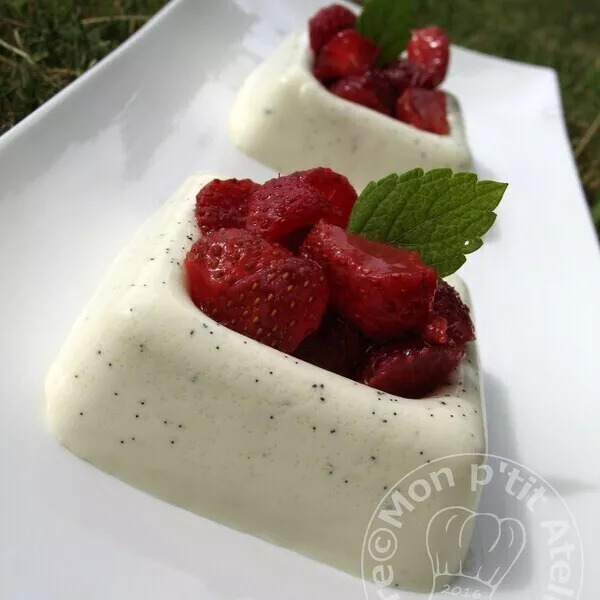 Panna Cotta Vanille Fraise