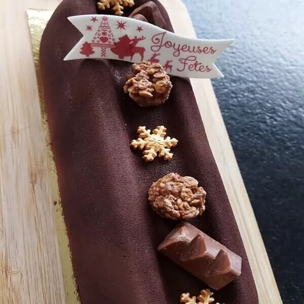 Bûche savarin au chocolat