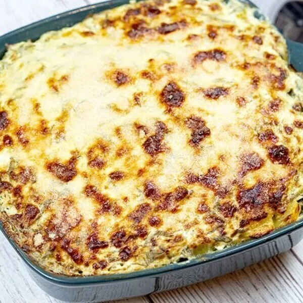 gratin de pommes de terre aux deux saumons