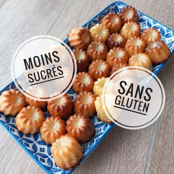 Mini-cannelés express, moins sucrés, sans gluten 