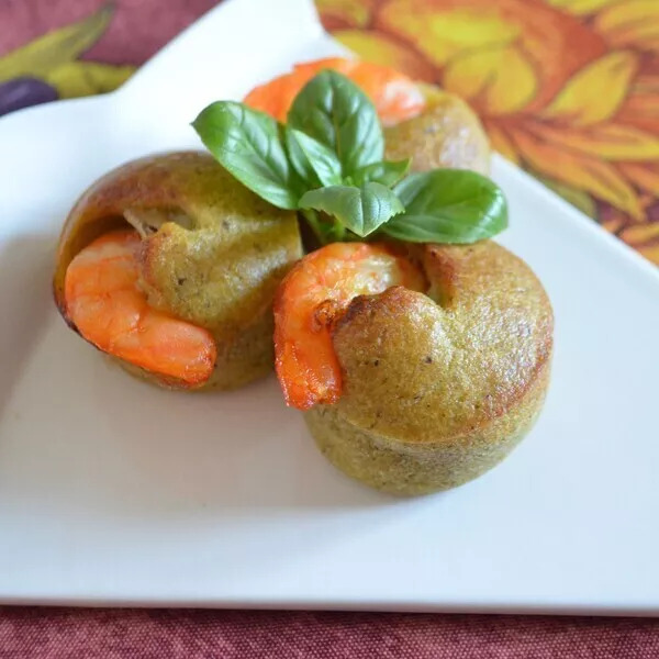 Bouchon de crevette au pesto