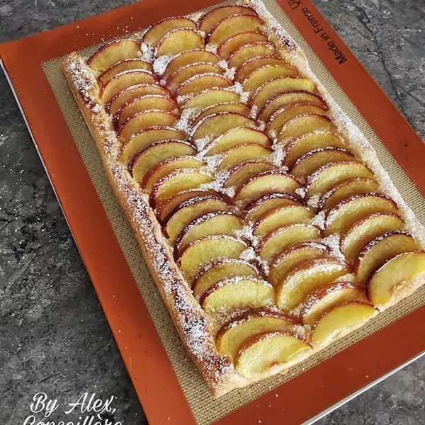  Tarte feuilletée aux pèches 