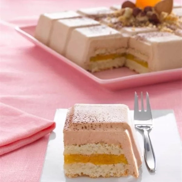 Entremets à l'abricot et au romarin