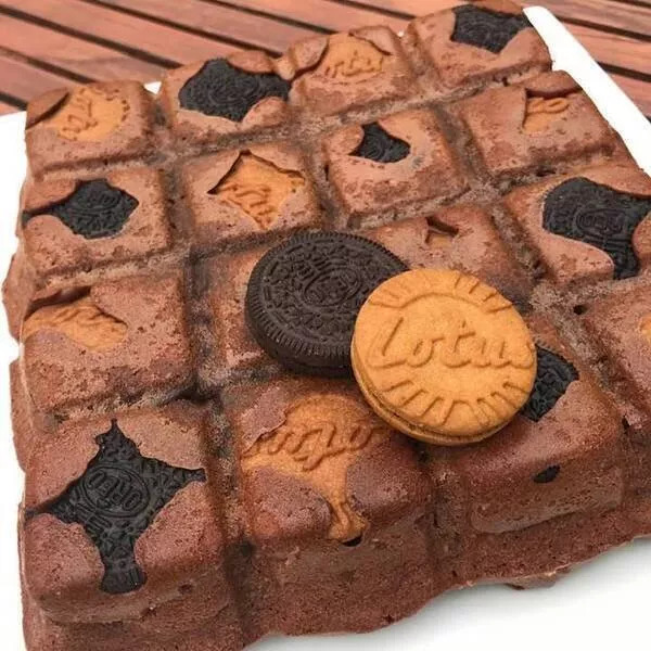 Brownie aux Oréo ou Spéculoos (noix et noisettes)