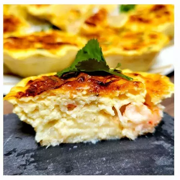  Clafoutis de la mer (crabe et crevettes)