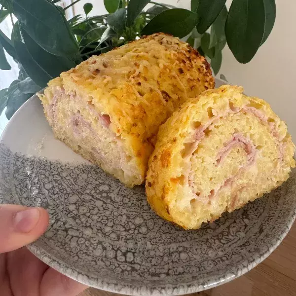 Roulé de pommes de terre au bacon