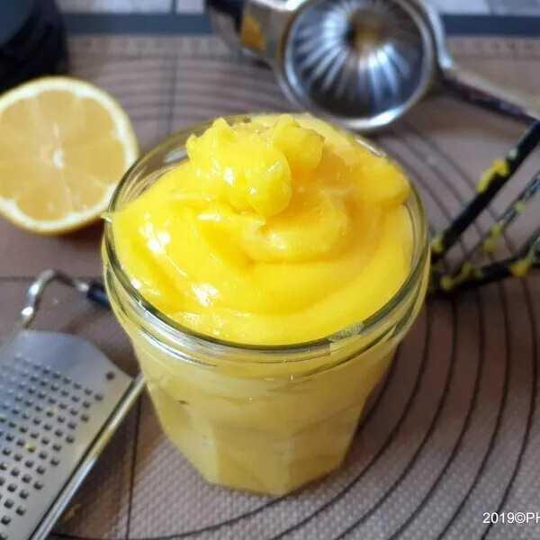 Lemon curd (sans gluten - sans lactose - sans gélatine)