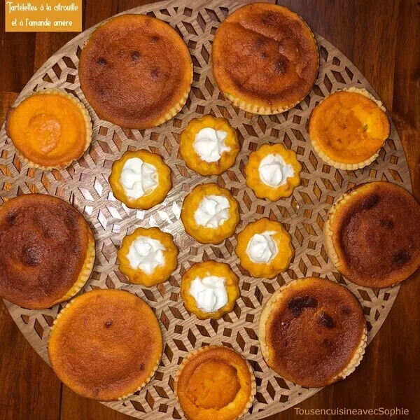 Tartelettes à la citrouille et à l'amande amère