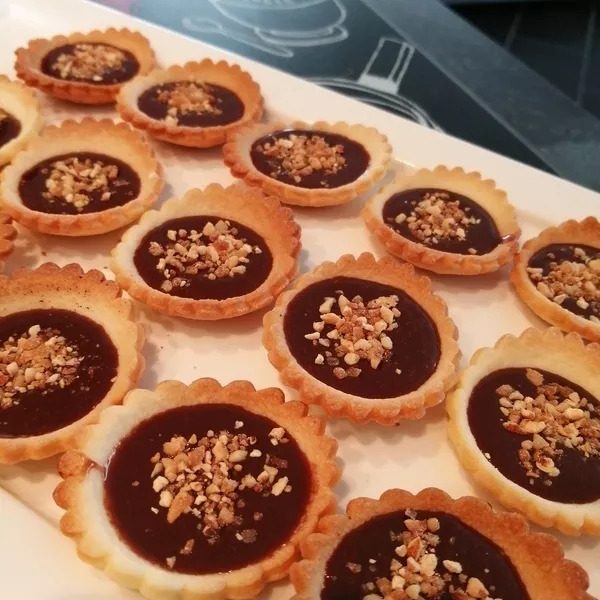 mini tartelettes chocolat/pralin