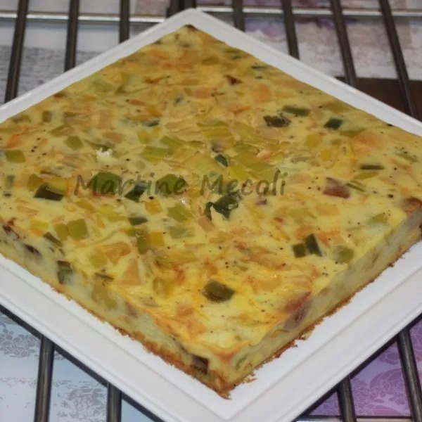 Clafoutis aux poireaux sans cook'in