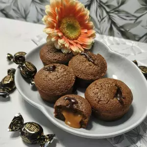 Fondant au chocolat au cœur caramel