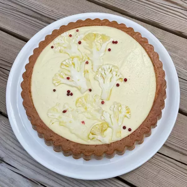 Tarte renversée au chou-fleur