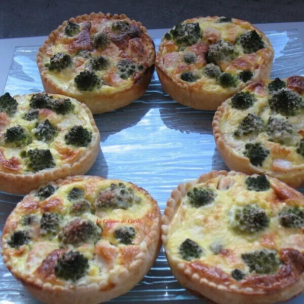 QUICHE AU CHOU ROMANESCO ET SAUMON