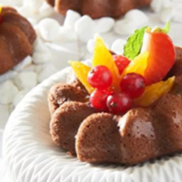 Petites couronnes choco-fruits rouges