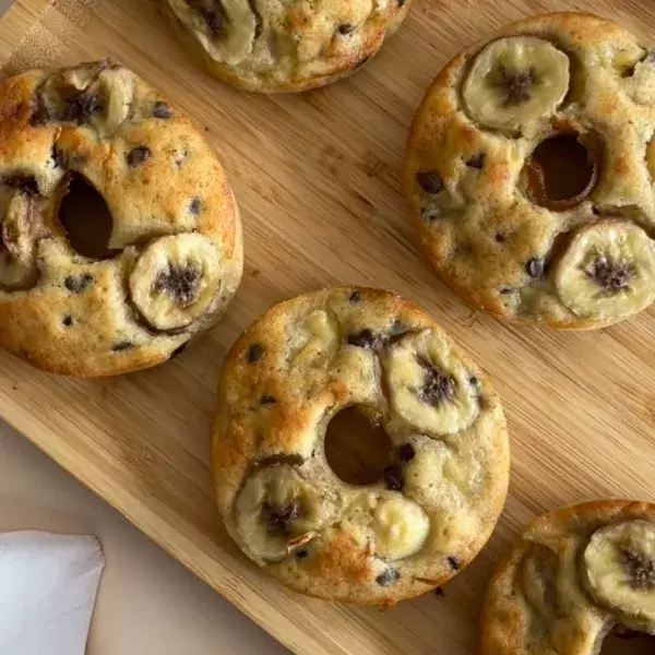 Banana bread version donuts