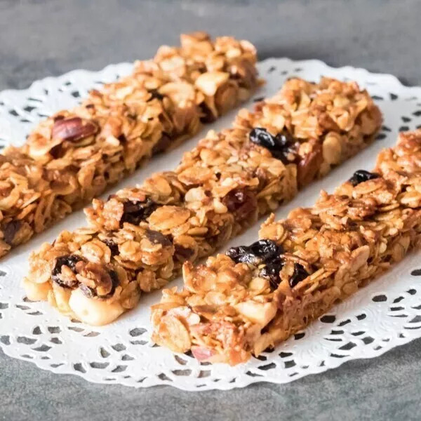 Barres de céréales au beurre de cacahuète et aux fruits secs (sans I-Cook'in)