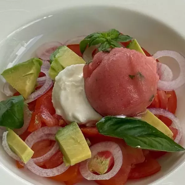 Sorbet tomate et basilic 