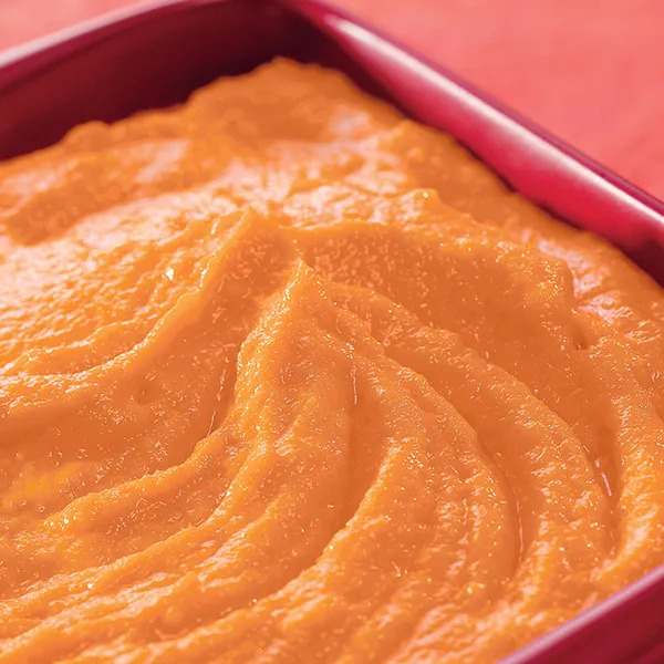 Purée de carottes à l'oignon