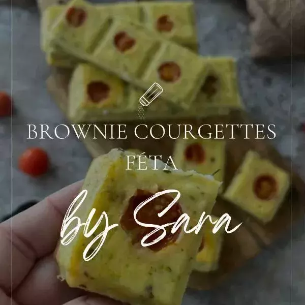 Brownie courgettes féta