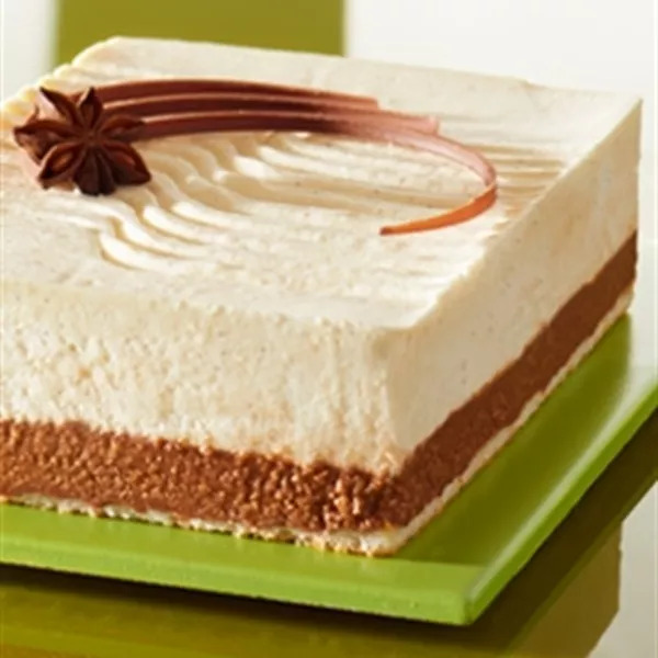 Entremets mousseux au chocolat blanc